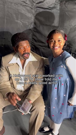 Alaiya : Mom I made it 😂 -Proud mom moment. I caught this on camera while my daughter was on set, and hearing this from someone with his experience meant so much to us. Grateful for this opportunity and excited to see her keep growing as an actress. Who remembers him from Forrest Gump? #youngActress #OnSet #BehindTheScenes #ActingLife #TVSet