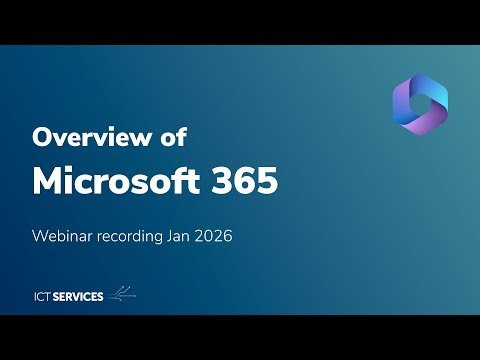 Microsoft 365 overview - Webinar - Jan 2026
