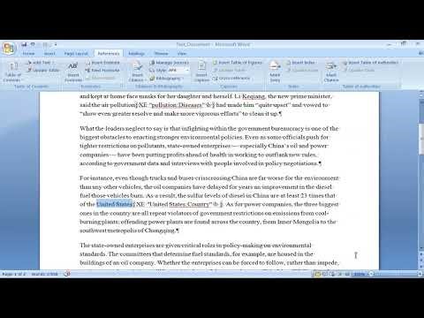 Word Guide: How to Create an Index