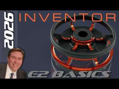 E2 Autodesk Inventor 2026 - Basic Modeling 2 Tutorial