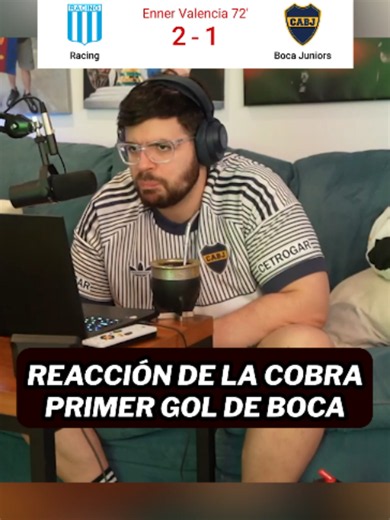 REACCIÓN PRIMER GOL DE BOCA #lacobra #lacobraaa | Enner Valencia