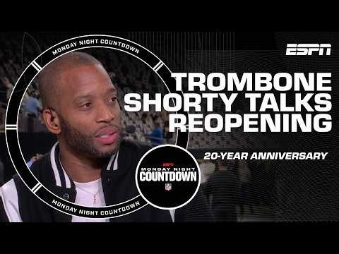 Trombone Shorty reflects on the Superdome Reopening | Monday Night Countdown
