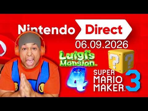 NINTENDO DIRECT 06.09.2026 - LIVE REACTION!!! WHAT WILL THEY ANNOUNCE!?
