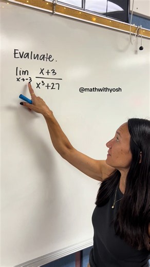 Evaluating limits of rational functions by factoring #apcalculus #calculus #apcalc #mathteacher #apcalcab