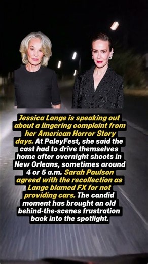 Jessica Lange Slams FX Over ‘American Horror Story’ Set Complaint #Short