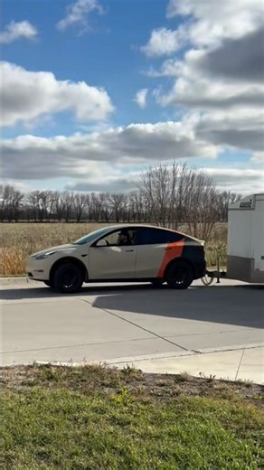 Putting the Tesla Model Y to the test. #tesla #tealamodely #shortsfeed