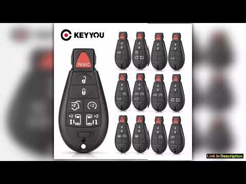 KEYYOU Smart Car Remote Key Shell Case For Jeep Chrysler Dodge 300 Town Country Grand Cherokee