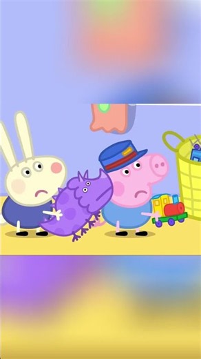 Peppa and George in a game war! 🐷🦖