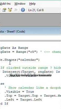 Mini Calendar in Excel:Auto Pop-Up Date Picker with FilterFunction #excel #exceltips #exceltutorial