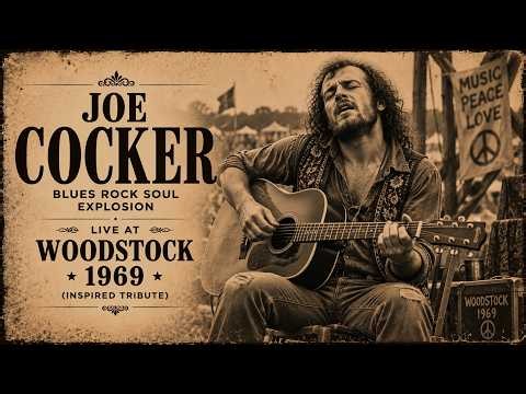 Joe Cocker 🔥 Legendary Blues Rock Soul | Raw Woodstock 1969 Performance