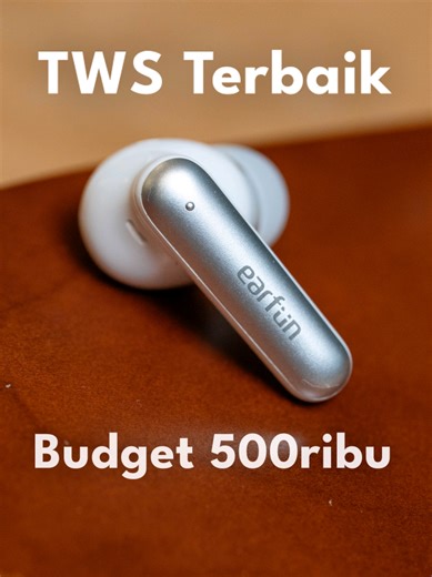 TWS Terbaik 500ribuan Awal tahun 2026 TWS ini beneran bagus di antara kompetisinya yg lain di bajet yg sama. Apalagi Earfun juga kasih garansi 2 tahun di seri Earfun Air Pro 4i ini. TWS murah ini juga mampu melawan Moondrop Space Travel 2 & Samsung Galaxy Buds Core #TWS #Audio #tech #gadget #electronics
