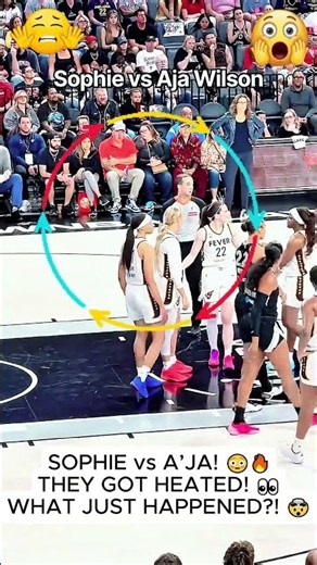Sophie Cunningham vs A’ja Wilson GOT HEATED! 😳🔥 | WNBA #Shorts