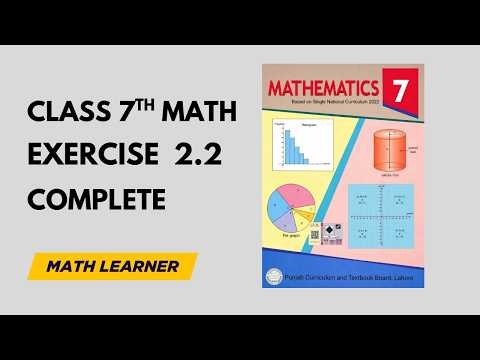 Class 7 Maths Exercise 2.2 Complete Solution | Class 7 Math Ex 2.2 Full Explanation
