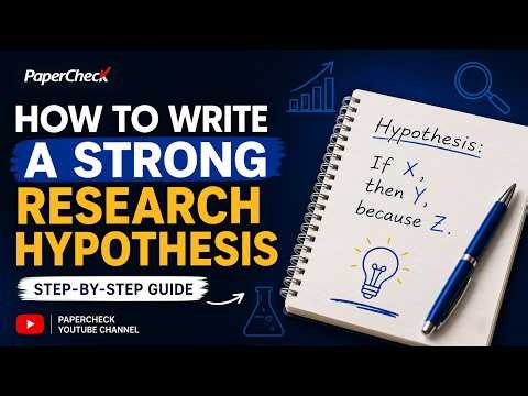 How to Write a Strong Research Hypothesis | Step-by-Step Guide