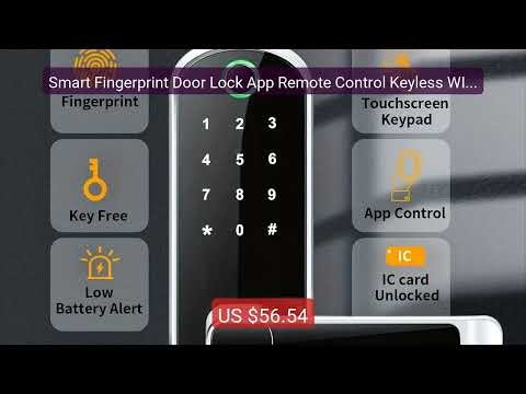Smart Fingerprint Door Lock App Remote Control Keyless WIFI Di... — Hot Deal 2026 | Limited Offer!