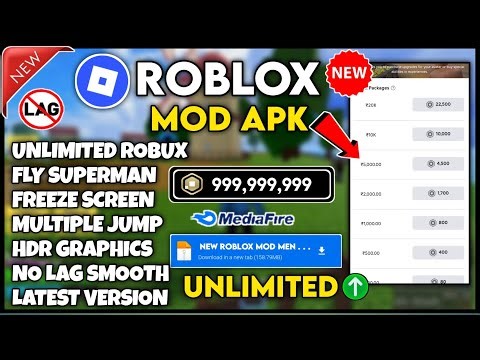 Roblox Mod APK v2.719.1340 🔥 New Mod Menu + Unlimited Robux Gameplay (2026)