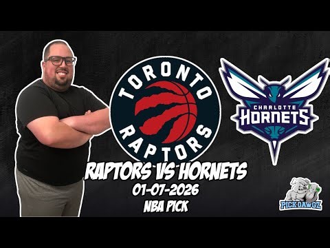 Toronto Raptors vs Charlotte Hornets 1/7/26 NBA Free Picks & Prediction | NBA Betting Tips