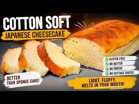 This Japanese Cotton Cheesecake MELTS in Your Mouth❗