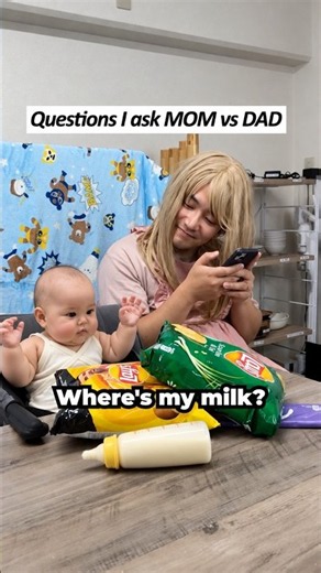Questions I ask mom vs dad #familyfun #cutebaby #babynoah