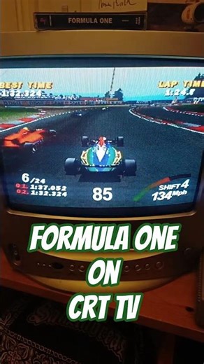 Formula 1 (PS1) on a CRT TV - Where It All Began