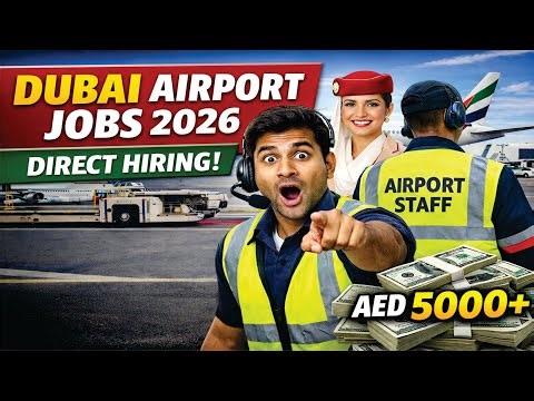 Dubai Airport Ground Staff Job | Dubai Airport helper | Dubai Airport helper jobs