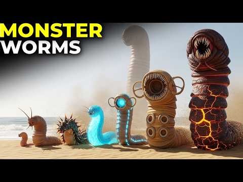 Monster Worms Size Comparison 3D | Biggest Sandworms Ever Created!