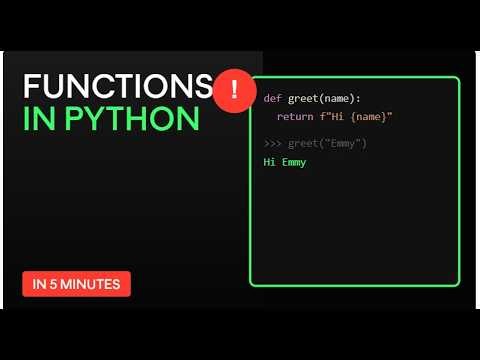Python Functions FULLY Explained - Stop Struggling With def