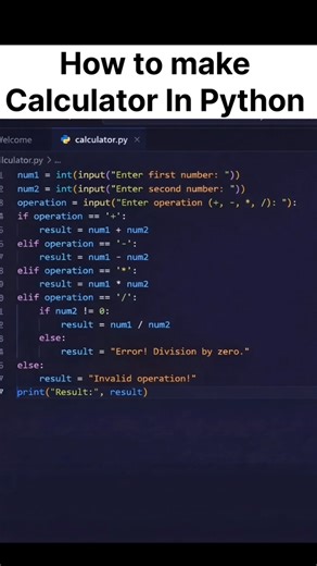 Python Calculator Tutorial 🔢 | Simple Python Project