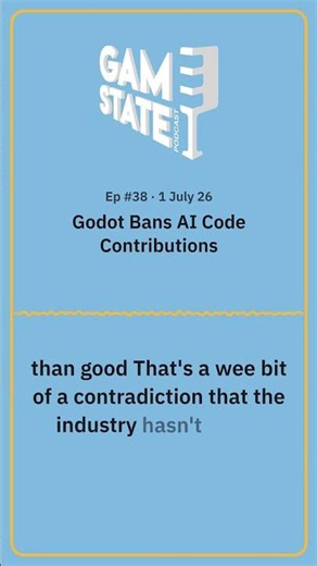 38. Godot Bans AI Code Contributions #godot #godotengine #gamedevelopment