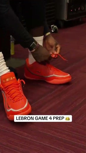 LeBron James broke out the “Shoe Bag” Nike LeBron 23 to prep for Game 4 👑