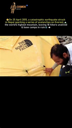 Tragedy on Mount Everest 🏔️: 2015 Nepal earthquake Avalanche ⚠️ #spaceshorts #usa