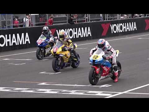 グリッドでスタート練習 JSB1000 ST1000 4メーカー合同テスト MFJ全日本ロードレース選手権 スポーツランド菅生 SUGO公開テスト DAY1