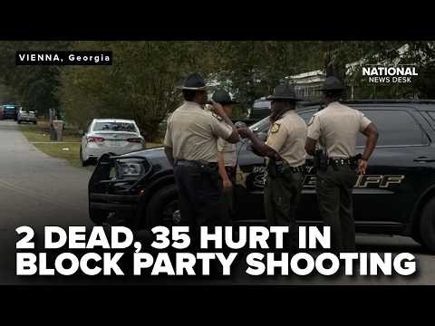 Georgia block party shooting leaves 2 dead, 35 injured