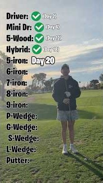 Golf With ONLY My 5-iron?? (Day 20 ⛳️)