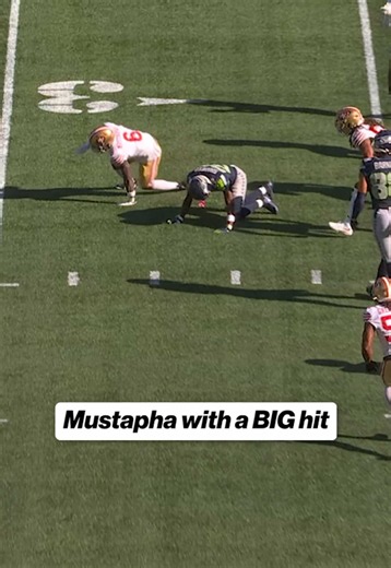 Malik Mustapha with FORCE 😳 #49ers #seahawks #sfvsea #nfl #football | seahawks vs 49ers
