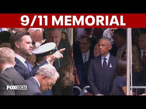 Bidens, Obamas and Vance attend 9/11 memorial ceremony in NYC