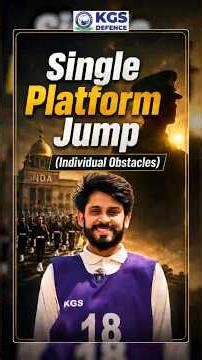 🔥 Army Obstacle Training: Single Platform Jump Explained 🇮🇳 #defenceaspirants #singleplatformjump