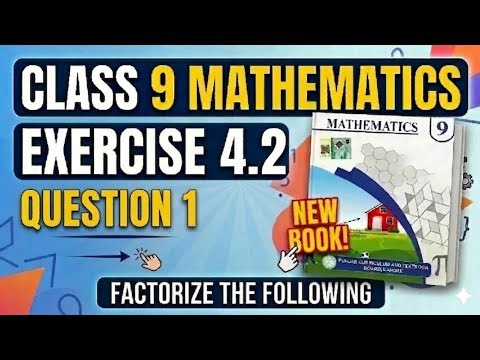 Class 9 Mathematics New Book Chapter 4 Exercise 4.2 Question 1 Part i ii | Factorize the Following