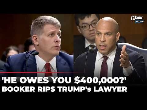 'You Have Made Money From...': Cory Booker Tears Intro Trump's Lawyer During Fiery Senate Hearing
