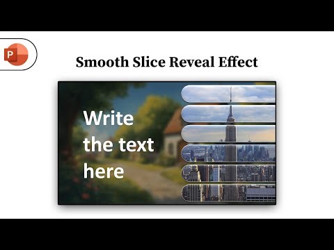 How we Designed This Smooth Slice Reveal Effect in PowerPoint | Clean & Professional Tutorial