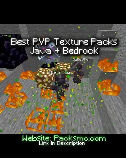 Best Minecraft PvP Texture Packs (Java / Bedrock) | PacksMC.com #fyp #minecraft #pvp #lifestealsmp