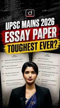 UPSC Mains 2026 Essay Paper | Themes & Trends | Drishti IAS English #shorts #essay #upsc