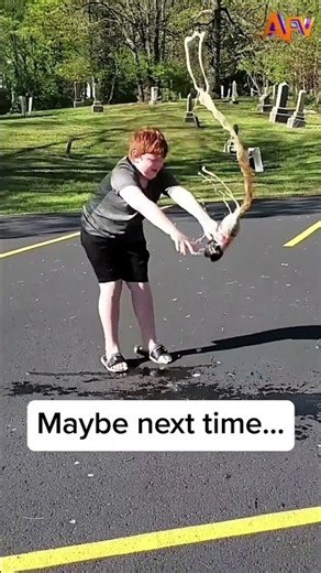 Didn't quite pull it off... 🤣 #afv #fail #funny
