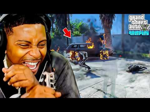 TROLLING PEOPLE WITH EXPLODING GUN BUNDLES IN MY CRASH CITY!😂 GTA5 RP