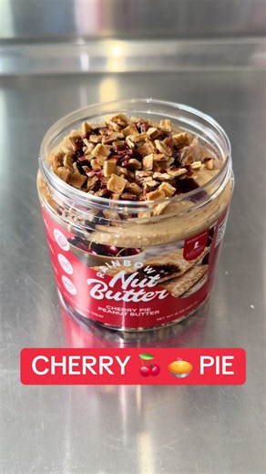 Cherry Pie Waffle Cone White Chocolate Peanut Butter — Cherry Pie Nut Butter