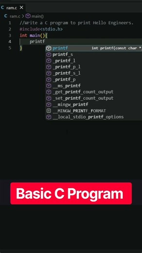 Basic C Program #ctutorials #programming #coding
