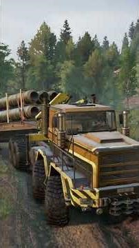 Part #2 Delivery to the Farm . Medium Pipes 4.5t x01.Samll Pipes x01 #season14 #snowrunner. #gaming