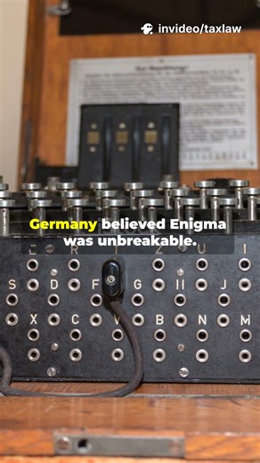 The Enigma Machine the WWII device that hid Nazi secrets #youtubeshorts #history #facts #science