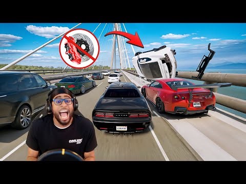 Swerving through traffic BUT WITH NO BRAKES