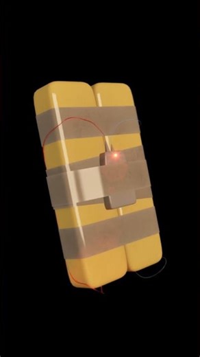 How I Created This 3D Sticky Bomb #3d #tutorial #fyp